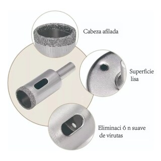 Foto 4 | Foto 4 | Brocas Para Cerámica Mármol Y Vidrio Agujero 30 Piezas Lab.g Plata