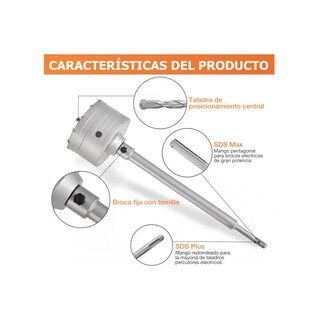 Foto 4 | Foto 4 | ''18 Brocas Lab.g Pasamuros Sacabocas Sds Plus/max 35-110mm Concreto ''