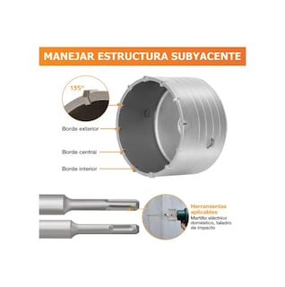 Foto 5 | Foto 5 | ''18 Brocas Belug Pasamuros Sacabocas Sds Plus/max 35-110mm Concreto ''
