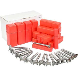 Foto 1 | Foto 1 | Kit Brocas Belug  15-35mm Para Carpintería Bisagra De Acero Plata Con Rojo