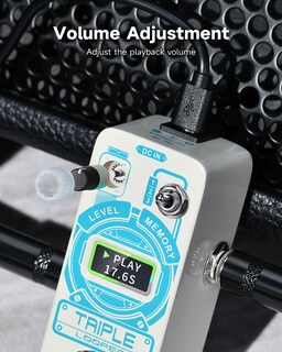 Foto 2 | Foto 2 | Pedal De Guitarra Donner Triple Looper, 90 Minutos De Tiempo De Bucle Con Pantalla - Venta Internacional.