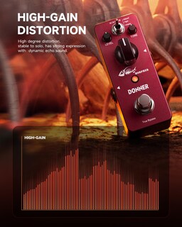 Foto 2 | Foto 2 | Pedal De Guitarra Con Distorsión Donner Morpher Mini, 3 Modos - Venta Internacional.