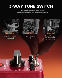 Foto 3 | Foto 3 | Pedal De Guitarra Con Distorsión Donner Morpher Mini, 3 Modos - Venta Internacional.