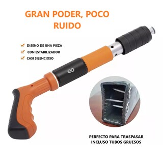 Foto 3 | Foto 3 | Kit Pistola De Clavos De Acero Versión Silenciosa Reforzada Eo Safe Imports Esi-18701 Naranja