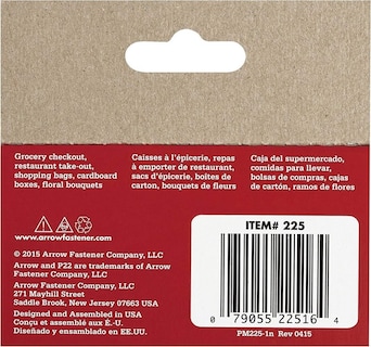 Foto 2 | Foto 2 | Staples Arrow Fastener P22, Longitud De Pierna De 5/16 Pulgadas (12 Paquetes) - Venta Internacional.