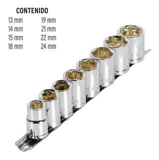 Foto 2 | Foto 2 | Juego de Dados Pretul JD-1/2X9MM-P 8 Piezas