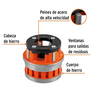Foto 2 | Foto 2 | Dado para Tarrajas Truper T952x color Naranja