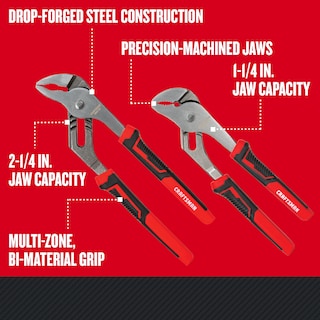 Foto 3 | Foto 3 | Juego De 2 Piezas De Alicates Craftsman Para Juntas Ranuradas De 20 Cm Y 25 Cm - Venta Internacional.