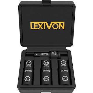 Foto 1 | Foto 1 | Juego De Enchufes De Impacto Lexivon Lx-111 Con 6 Tuercas, Tamaño 17-21 Mm - Venta Internacional.