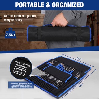 Foto 7 | Foto 7 | Juego De Perforadoras Y Cinceles Workpro, 30 Unidades, Muy Resistentes, Con Bolsa Enrollable - Venta Internacional.