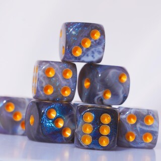 Foto 3 | Foto 3 | Juego De Dados Acrílicos De 16 Mm, 10 Piezas D6 Para Rpg Mtg Dnd Con Bolsa (gris Y Azul) - Venta Internacional.