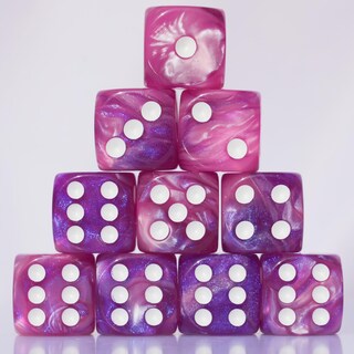 Foto 1 | Foto 1 | Juego De Dados Acrílicos 16 Mm 10 Piezas D6 Para Juegos De Mesa Rpg Mtg Dnd - Venta Internacional.