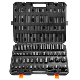 Foto 1 | Foto 1 | Juego De Enchufes Impact Vevor, 59 Piezas, 3/8 Y 1/2 Sae, 8-32 Mm, Con Funda - Venta Internacional.