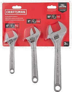 Foto 1 | Foto 1 | Juego De 3 Llaves Ajustables Craftsman Perico De Acero 6'', 8'' Y 10''