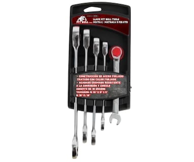 Foto 1 | Foto 1 | Llaves Mixtas Con Matraca 5 Piezas Std Pit Bull Tools