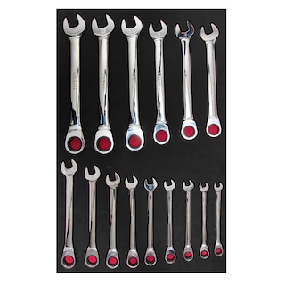 Foto 1 | Foto 1 | Juego De Llaves Combinadas De Matraca Métricas, 15 Piezas Urrea