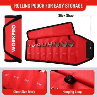 Foto 5 | Foto 5 | Juego De Llaves Workpro Flex Head Stubby Ratcheting 8 Piezas Sae - Venta Internacional.