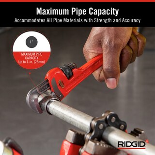 Foto 3 | Foto 3 | Llave Para Tubos Ridgid 31005 Modelo 8, De Alta Resistencia, Recta, 20 Cm - Venta Internacional.