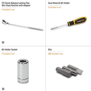 Foto 5 | Foto 5 | Juego De Herramientas Gearwrench, 105 Piezas, 1/4 Pulgadas, Cabeza Delgada Con Bandeja - Venta Internacional.