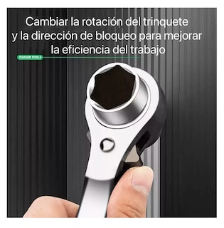 Foto 4 | Foto 4 | Llave De Trinquete Para Andamios Lab.g Durable - (19 Mm, 22 Mm) Color Plata