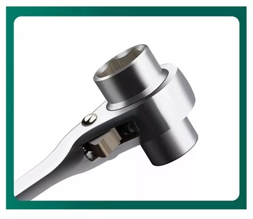Foto 5 | Foto 5 | Llave De Trinquete Para Andamios Lab.g Durable - (19 Mm, 22 Mm) Color Plata