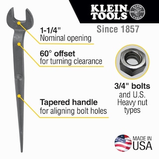 Foto 2 | Foto 2 | Llave Tipo Spud Klein Tools 3212, Perno De 3/4 Pulgadas, Resistente - Venta Internacional.