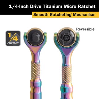 Foto 3 | Foto 3 | Cabezal Giratorio Ratchet Titan 11326 Con Accionamiento De 1/4 Pulgadas Y 90 Dientes - Venta Internacional.