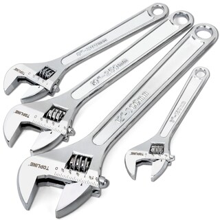 Foto 1 | Foto 1 | Juego De Llaves Ajustables Topline De 4 Piezas Con Mango Ancho De 15-30 Cm - Venta Internacional.