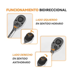 Foto 4 | Foto 4 | Juego De Trinquetes Llaves Matracas De 1/2 3/8 1/4 Ajustable Platedaos