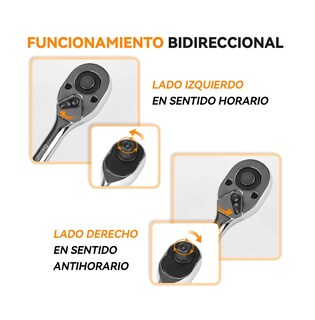 Foto 4 | Foto 4 | Juego De Trinquetes Llaves Matracas De 1/2 3/8 1/4 Ajustable Platedaos