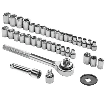 Foto 3 | Foto 3 | Juego De Llaves Vaso Con Trinquete Universales 40 Piezas Gris