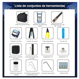 Foto 2 | Foto 2 | Kit De Herramientas Fibra Óptica Con Medidor De Potencia Eo Safe Imports Esi-515 Negro