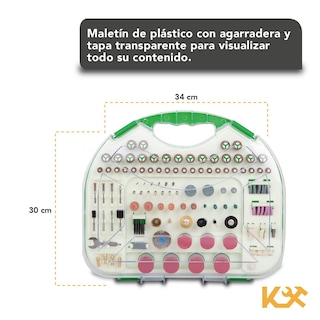 Foto 5 | Foto 5 | Caja de Accesorios para Taladro Mototool Kingsman 250 Piezas