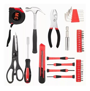 Foto 1 | Foto 1 | Juego de Herramientas Mecánicas BELUG para Hogar Set de 39 Piezas Negro con Rojo