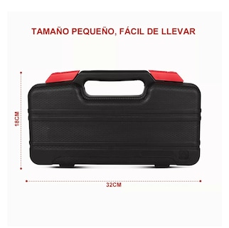 Foto 5 | Foto 5 | Juego de Herramientas Mecánicas BELUG para Hogar Set de 39 Piezas Negro con Rojo