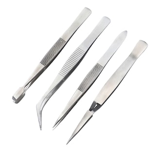 Foto 1 | Foto 1 | Pinzas de Precisión Tweezer Compraymas Juego de 4 Pinzas de Acero Inoxidable