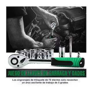 Foto 4 | Foto 4 | Juego de Herramientas Shawty Reparación Automóviles 82 Pzs Estuche color Verde