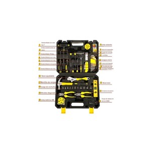 Foto 3 | Foto 3 | Juego de Herramientas Mecánicas/Domésticas Y Reparación 98 Pz Belug color Negro con Amarillo