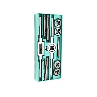 Foto 1 | Foto 1 | Kit de 12 Machuelos con Maneral Broca Tipo Matraca Ajustable Estuche color Verde
