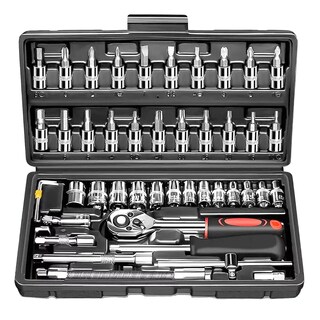 Foto 1 | Foto 1 | Juego de Herramientas Mecánicas Color Negro 46 Piezas