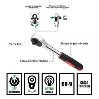 Foto 2 | Foto 2 | Juego de Herramientas Mecánicas Color Negro 46 Piezas