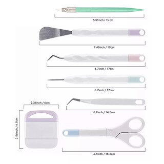 Foto 2 | Foto 2 | Kit Herramientas Para Vinil Adhesivo Tallado A Mano 9 Piezas Eo Safe Imports Esi-14340 Multicolor