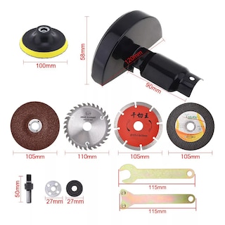 Foto 2 | Foto 2 | Kit Accesorios Para Taladro Esmeriladora Pulidora Cortadora Discos 21 Pzs Eo Safe Imports Esi-16020 Multicolor