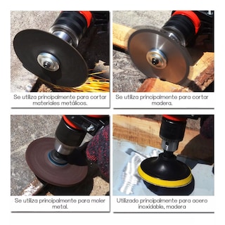 Foto 3 | Foto 3 | Kit Accesorios Para Taladro Esmeriladora Pulidora Cortadora Discos 21 Pzs Eo Safe Imports Esi-16020 Multicolor