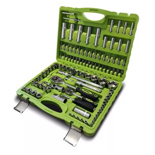 Foto 1 | Foto 1 | Juego De Dados Llaves Mecanica Autocle 108 Pzas Cromo Eo Safe Imports Esi-17897 Verde