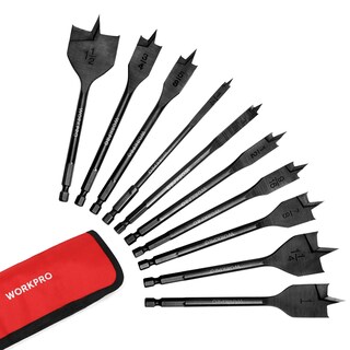 Foto 1 | Foto 1 | Juego De Brocas Tipo Pala Workpro De 10 Piezas De Acero Al Carbono Pro - Venta Internacional.