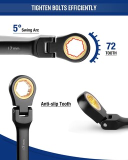 Foto 3 | Foto 3 | Juego De Llaves Combinadas Con Trinquete Workpro, 8 Piezas, 8-17 Mm - Venta Internacional.