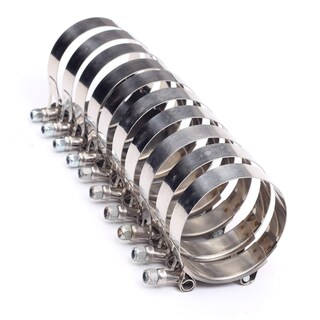 Foto 1 | Foto 1 | Abrazaderas Con Perno En T De Acero Inoxidable De 108 Mm A 116 Mm Para Mangueras De 102 Mm - Venta Internacional.