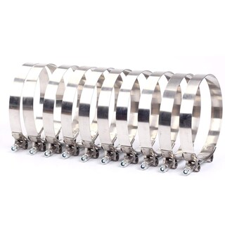 Foto 5 | Foto 5 | Abrazaderas Con Perno En T De Acero Inoxidable De 108 Mm A 116 Mm Para Mangueras De 102 Mm - Venta Internacional.