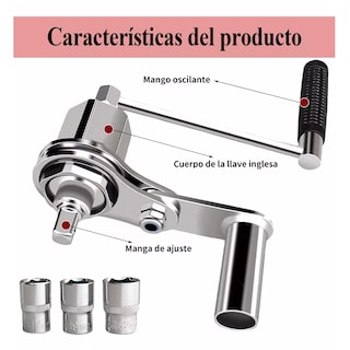Foto 2 | Foto 2 | Multiplicador De Torque P/ Llantas Herramientas De Llave Eo Safe Imports Esi-16188-1 Plata